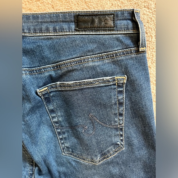 AG Adriano Goldschmied Jeans Womens 27R Stevie Ankle Slim Straight Distressed - Picture 9 of 9